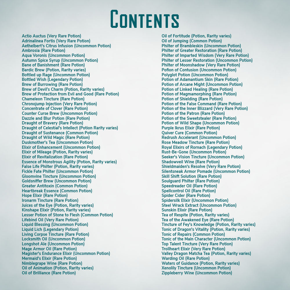 Encyclopedia of Elixirs